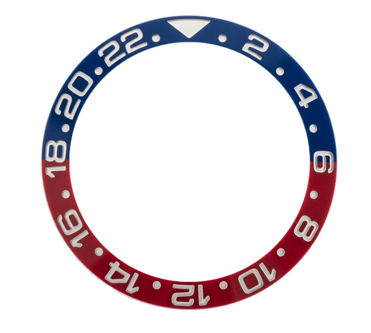 Ceramic Bezel Insert for Rolex GMT Master 116700 116710 116713 Engraved Blue/red