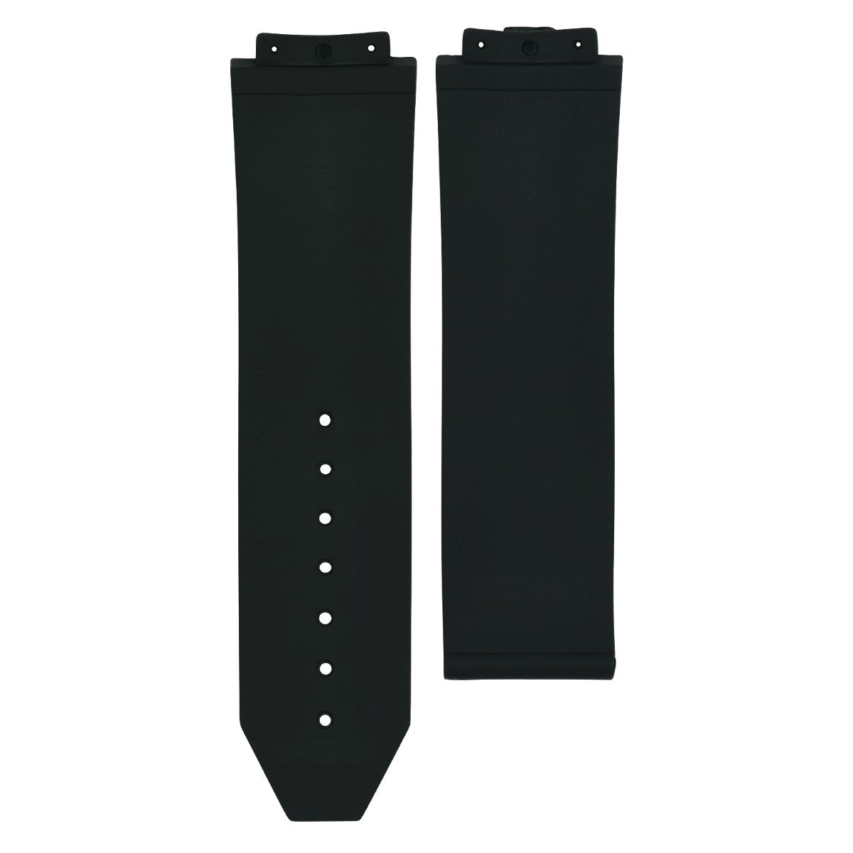 Deployment Rubber Watch Band Strap Fit Hublot H Big Bang 301.SX 130.RX Black