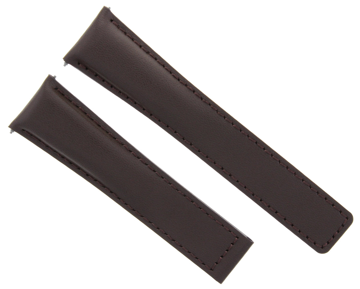 20/16MM LEATHER WATCH STRAP BAND UNIVERSAL MADE WITH GENUINE ITALIAN LEATHER, Brown