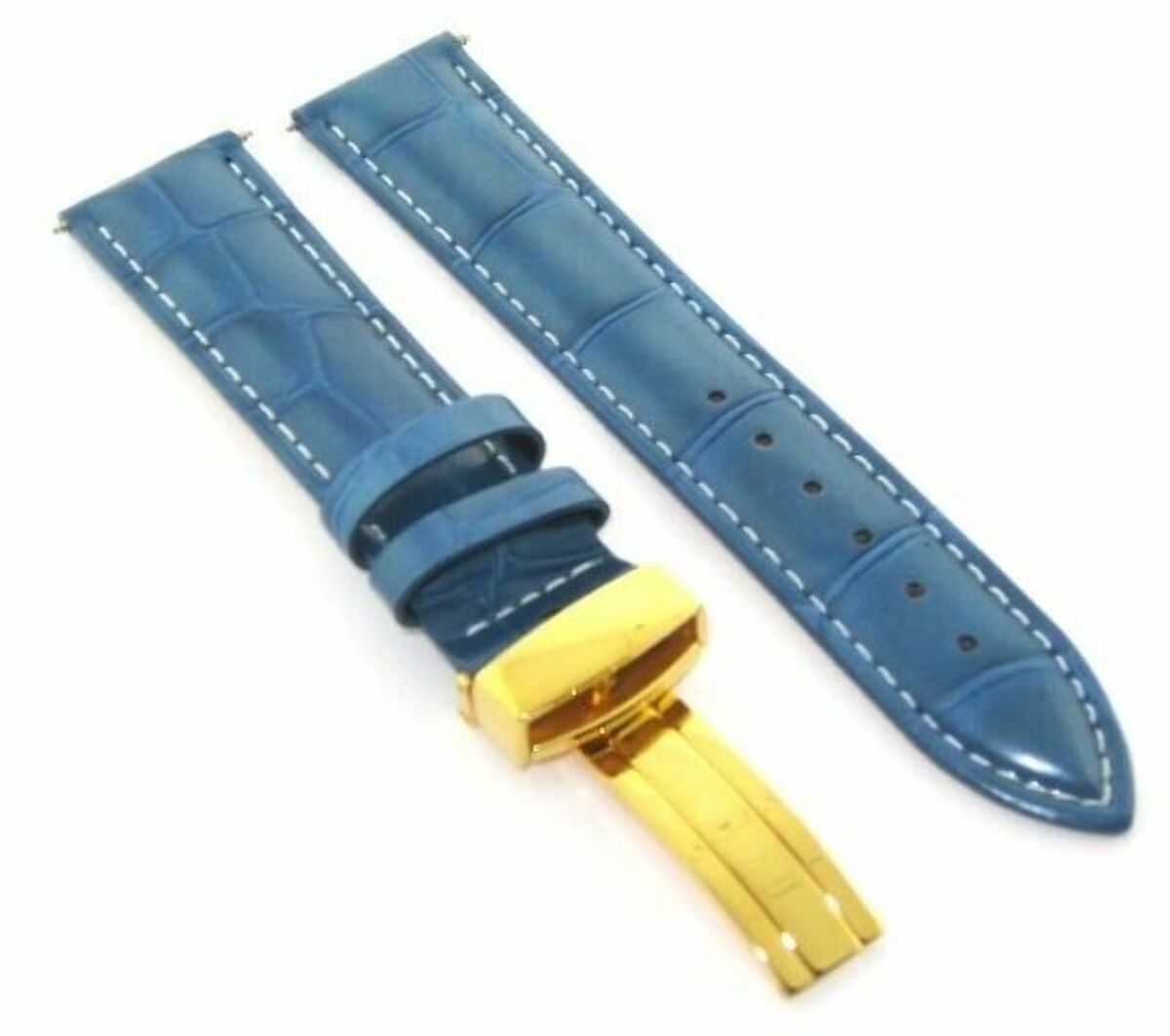 18-24MM LEATHER STRAP BAND FOR BAUME MERCIER CLASSIMA CLIFTON ET MERCIER GOLD