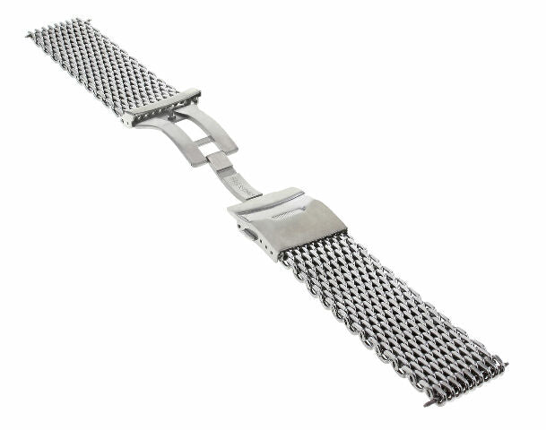 18-20-22-24mm SHARK MESH STAINLESS STEEL WATCH BAND FOR ROLEX