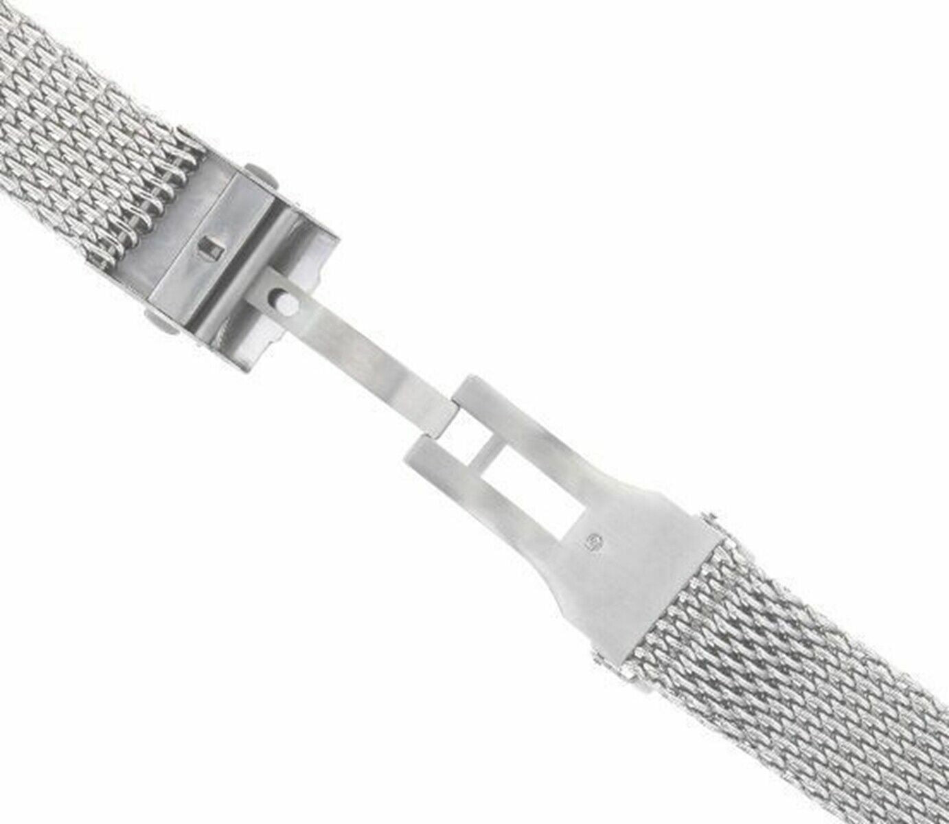18mm-20mm,22mm,24mm SHARK MESH 4MM THICK STEEL WATCH BAND BRACELET FOR BREITLING