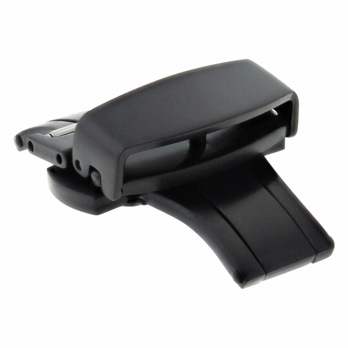 16MM 18MM 20MM 22MM 24MM MATTE BLACK PVD BUTTERFLY FOR DEPLOYMENT BUCKLE CALSP STEEL
