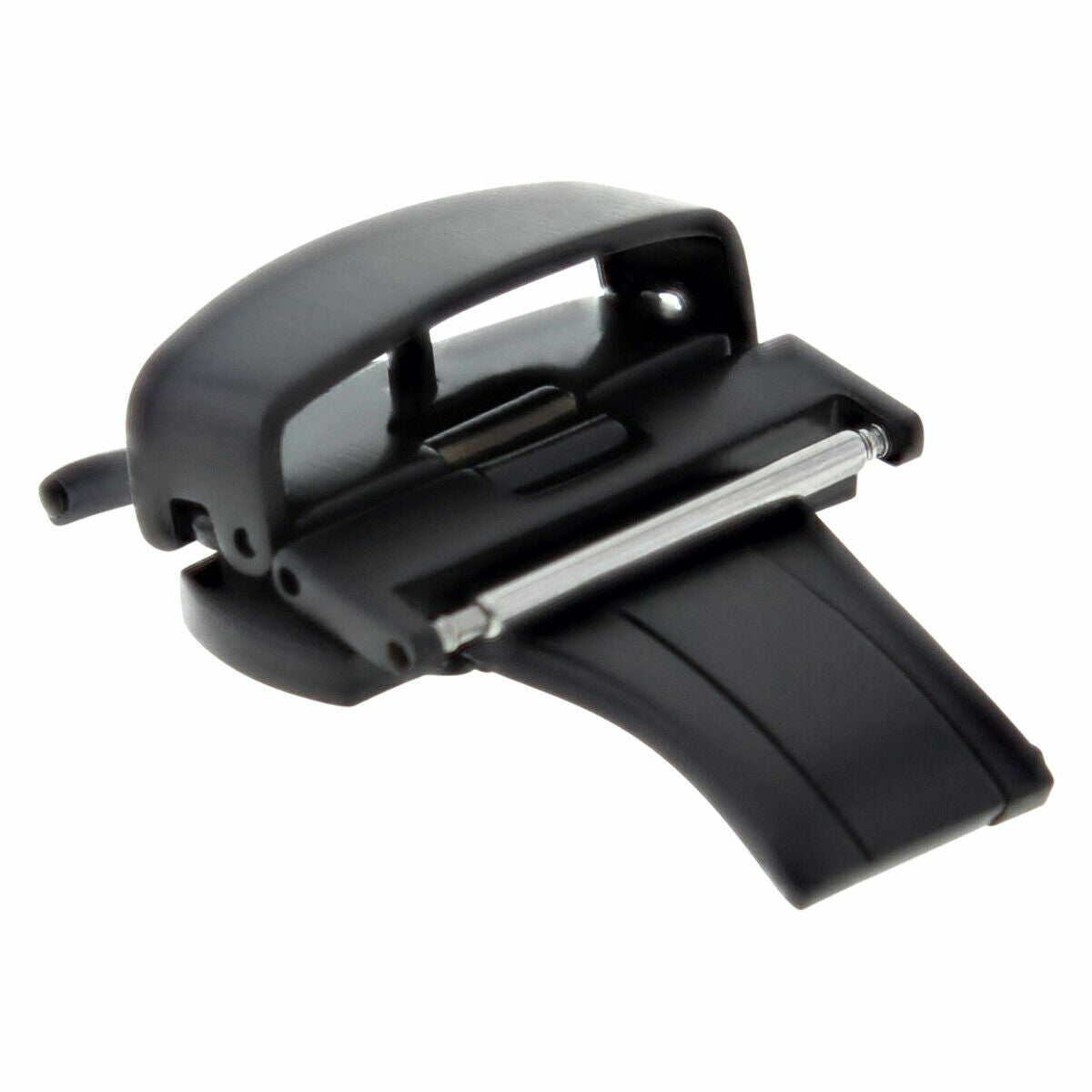 16MM 18MM 20MM 22MM 24MM MATTE BLACK PVD BUTTERFLY FOR DEPLOYMENT BUCKLE CALSP STEEL