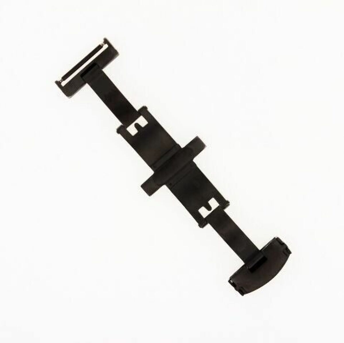 16MM 18MM 20MM 22MM 24MM MATTE BLACK PVD BUTTERFLY FOR DEPLOYMENT BUCKLE CALSP STEEL, Black, view 7