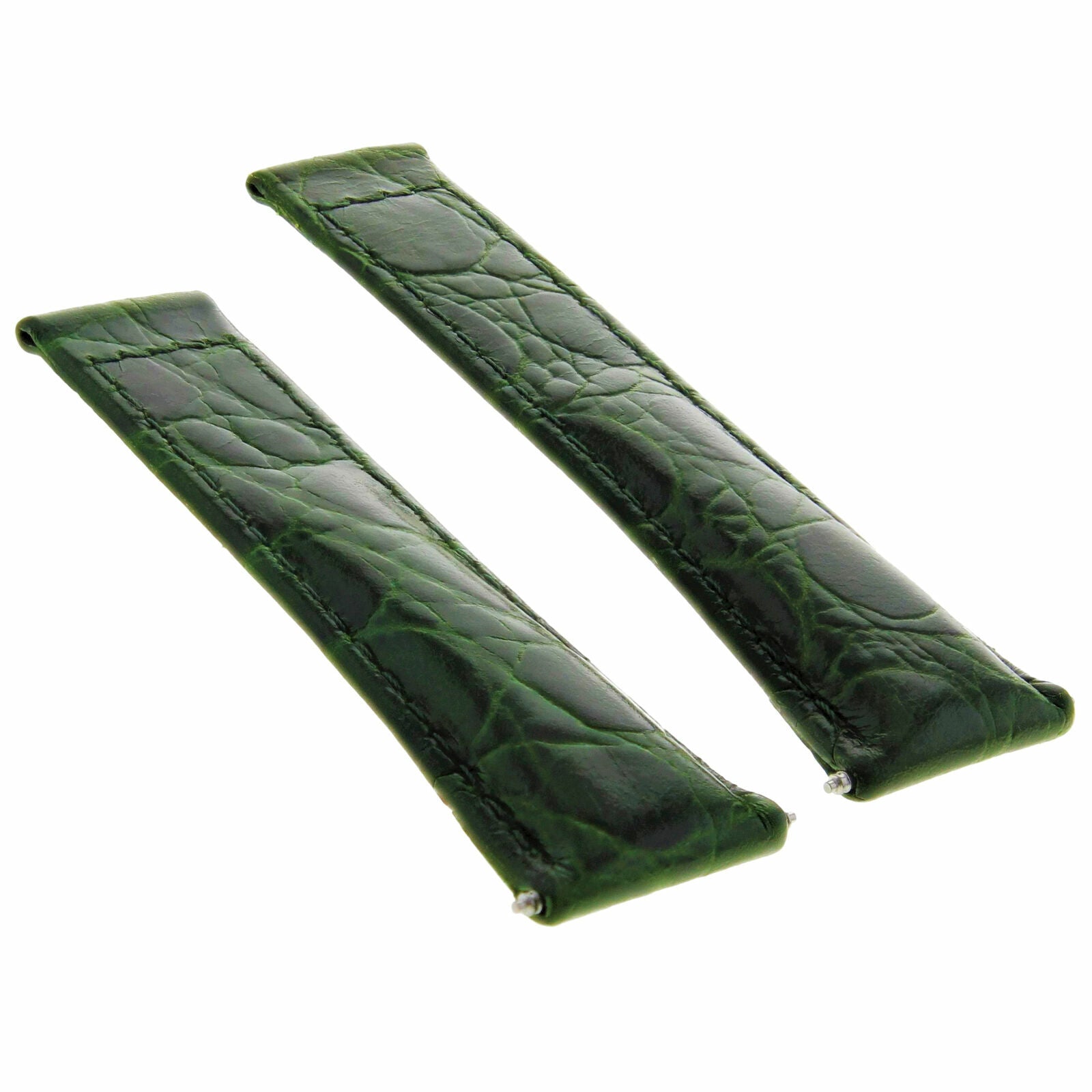GENUINE LEATHER WATCH STRAP FOR ROLEX DAYTONA REGULAR BLACK TAN GREEN + CLASP
