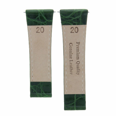 CROC LEATHER WATCH STRAP FOR ROLEX DAYTONA REGULAR BLACK TAN GREEN YELLOW GOLD