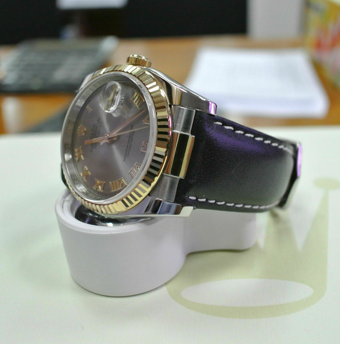 CUSTOM BAND STRAP END LINK REAL GOLD 18K/SS FOR ROLEX SUBMARINER,DAYTONA,GMT ll