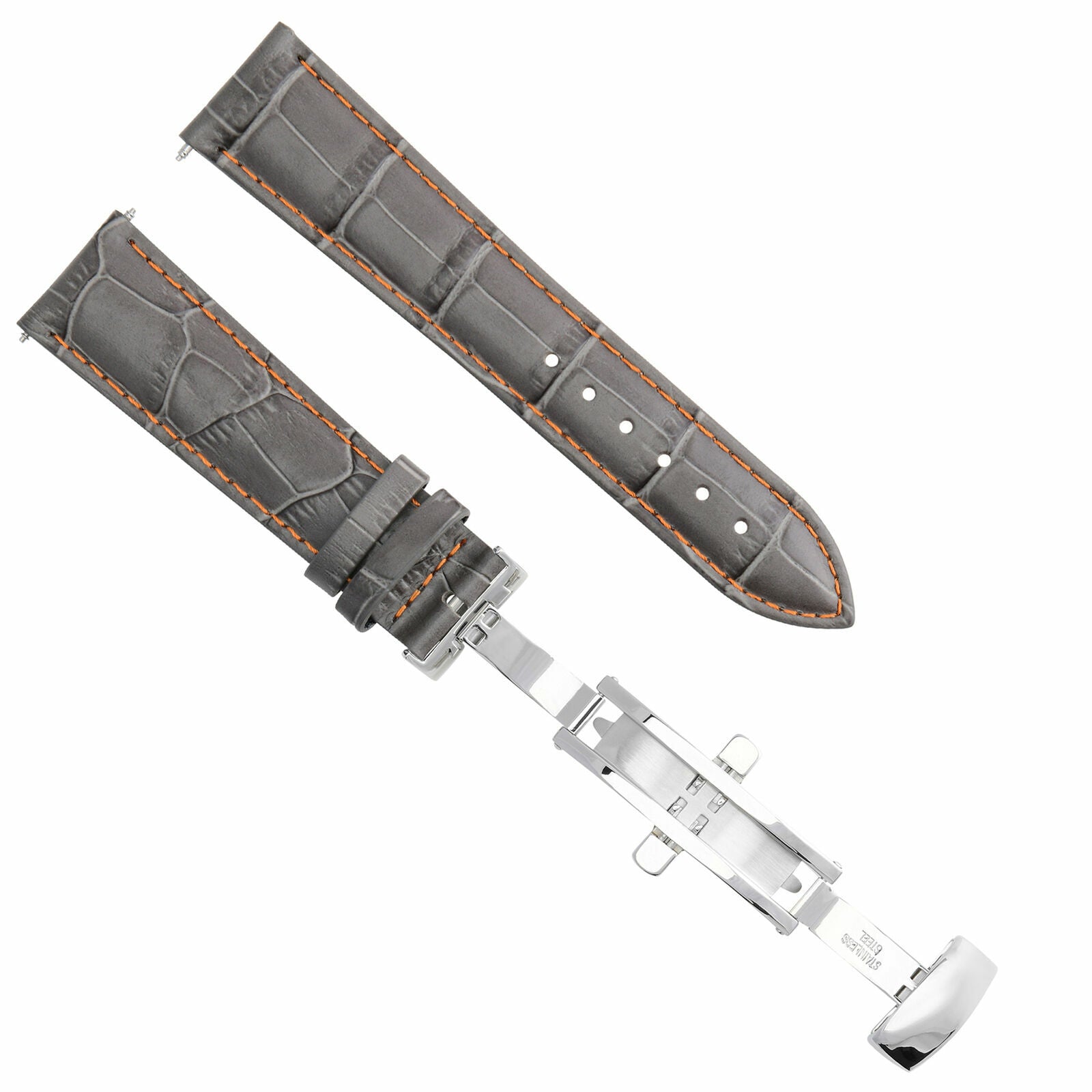 18-19-20,20-21-22-23-24MM LEATHER BAND STRAP DEPLOYMENT CLASP FOR BREITLING 3B