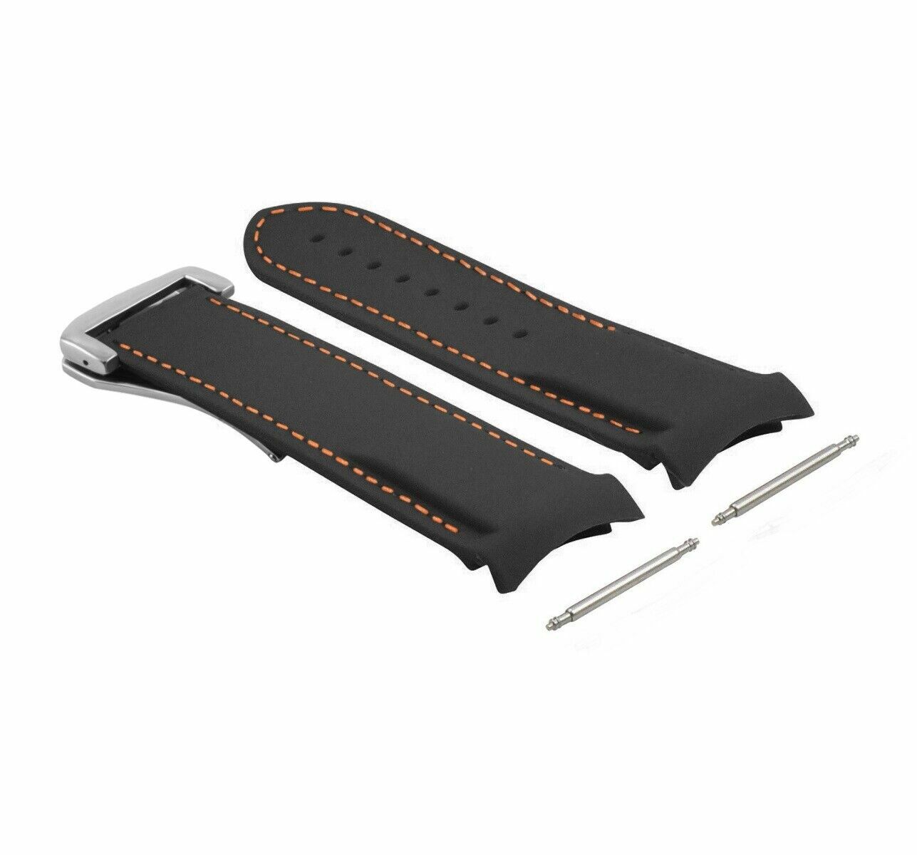 20MM 22MM RUBBER DIVER STRAP BAND 41MM + 45.5MM FOR OMEGA SEAMASTER CLASP CURVED