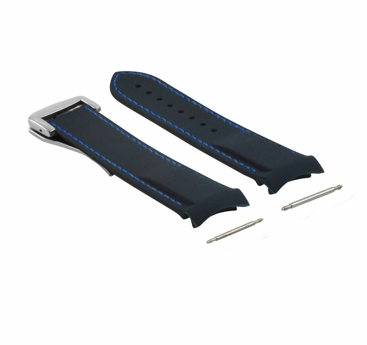 20MM 22MM RUBBER DIVER STRAP BAND 41MM + 45.5MM FOR OMEGA SEAMASTER CLASP CURVED