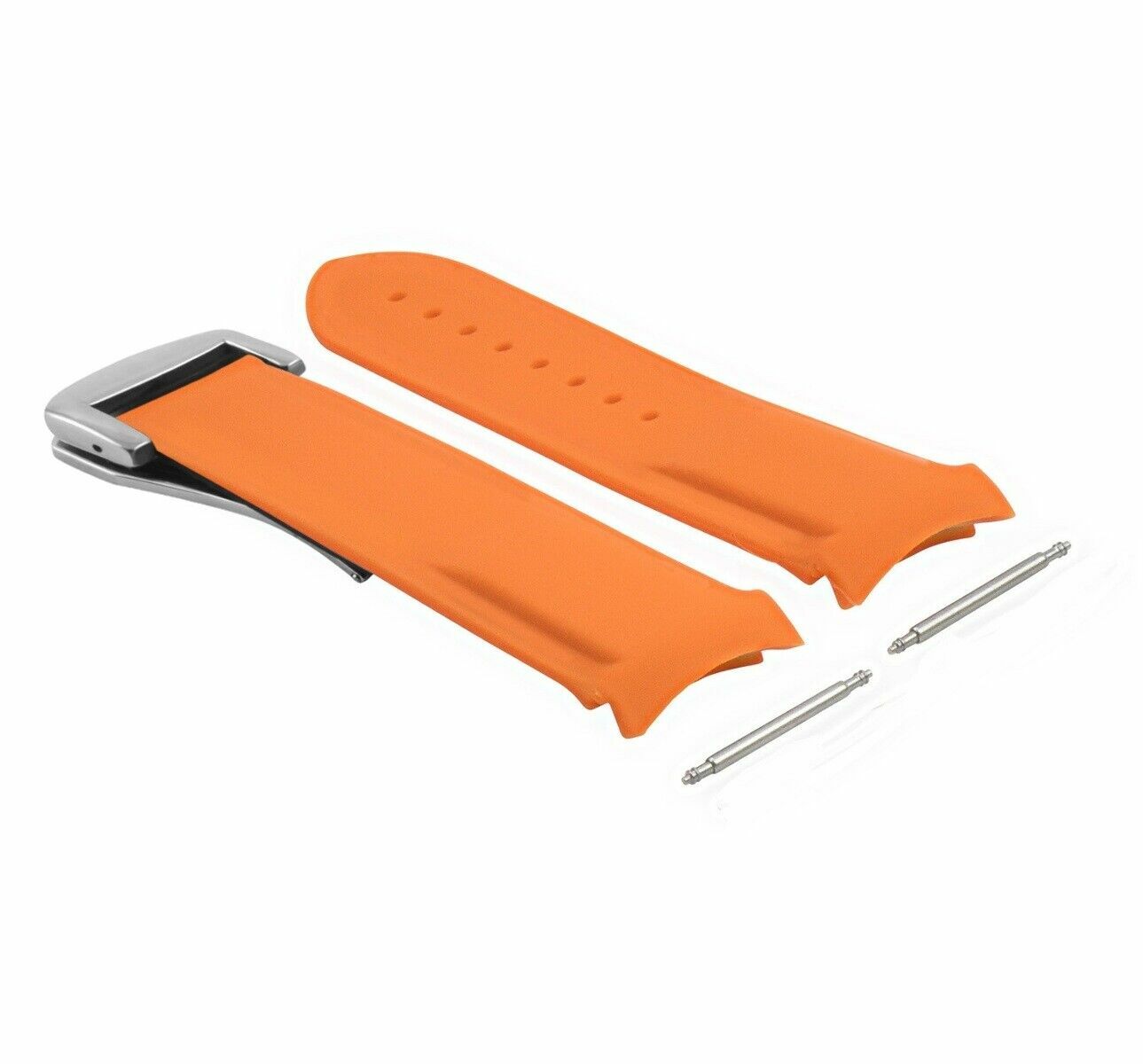 20MM 22MM RUBBER DIVER STRAP BAND 41MM + 45.5MM FOR OMEGA SEAMASTER CLASP CURVED