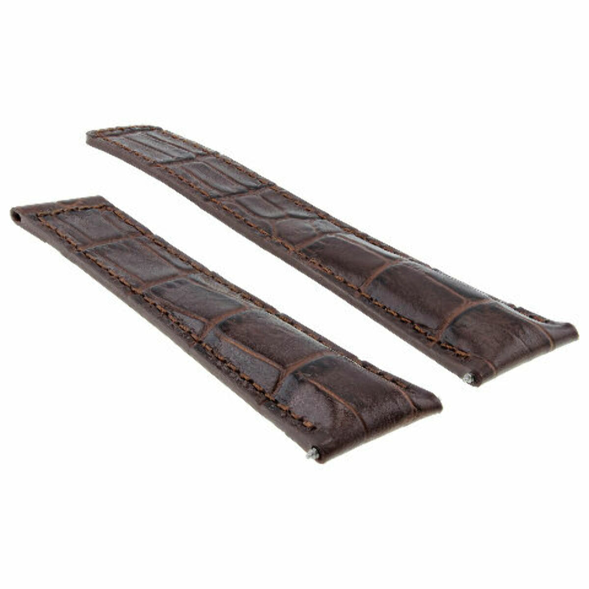 19MM LEATHER WATCH BAND STRAP DEPLOYMENT CLASP FOR TAG HEUER CARERRA 3TC