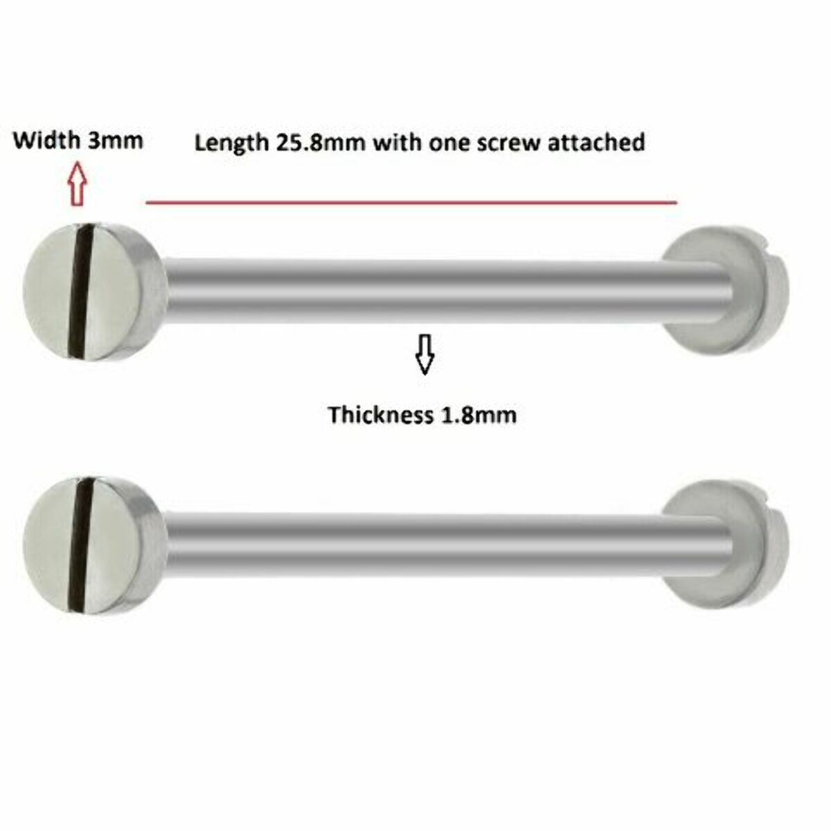 2 TUBE + 4 SCREW FOR CASIO G-SHOCK PAG-240 ,240T & -40-40B PRG-40-40B WATCH BAND