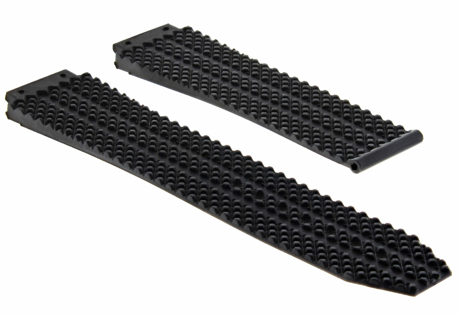 25MM RUBBER WATCH STRAP BAND FOR HUBLOT CERAMIC H BIG BANG WATCH BLACK +2 SCREW
