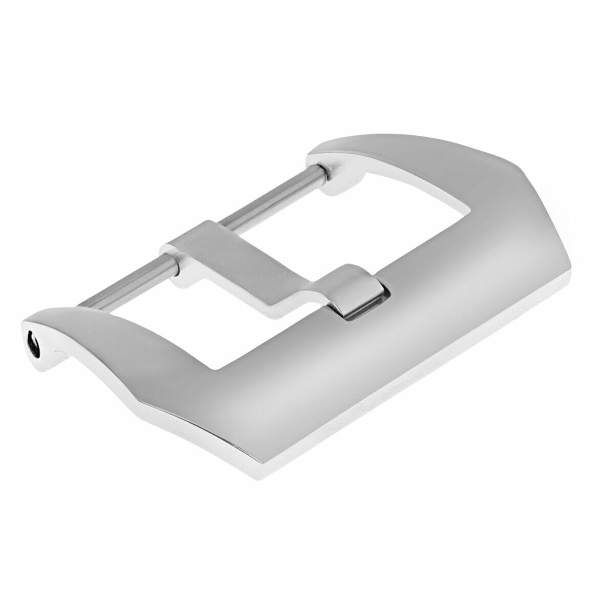 22MM PRE-V SCREW BUCKLE FOR PANERAI 40MM RUBBER/LEATHER STRAP WATCH BAND SHINY