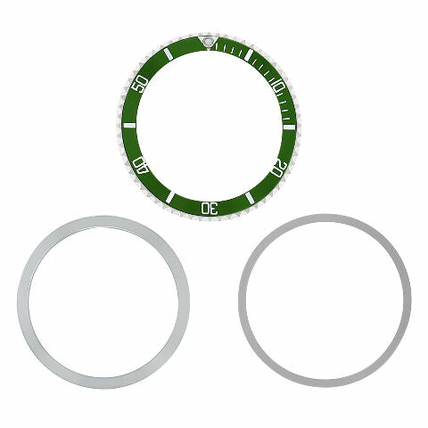 BEZEL+ INSERT FOR TUDOR SUBMARINER 9401 7016 76100 94010 7016/0 7021/0 GREEN