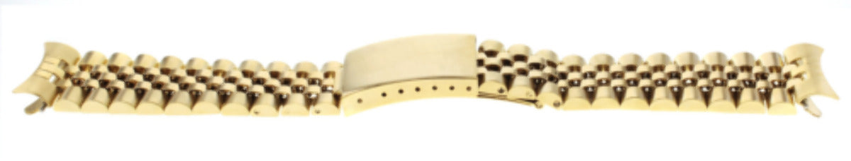 19MM JUBILEE WATCH BAND FOR 34MM ROLEX DATE 1503 1550 15037 15203 15223 GOLD