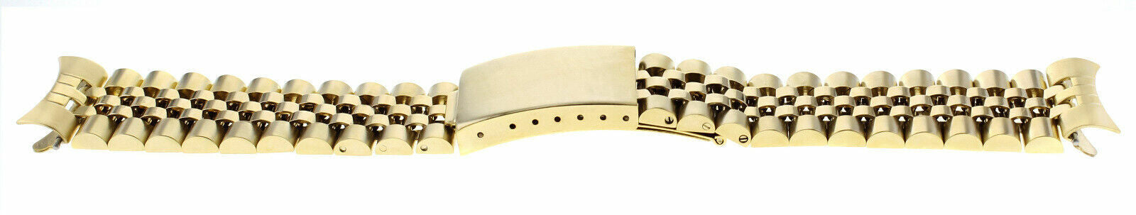 19MM JUBILEE WATCH BAND FOR ROLEX DATE 1500 1550 OYSTER PERPETUAL 18K GOLD COLOR
