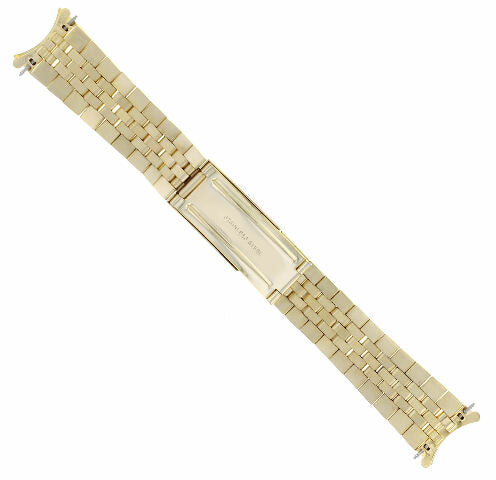 19MM JUBILEE WATCH BAND FOR ROLEX DATE 1500 1550 OYSTER PERPETUAL 18K GOLD COLOR