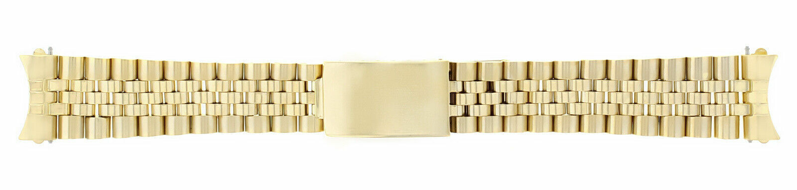 19MM JUBILEE WATCH BAND FOR ROLEX DATE 1500 1550 OYSTER PERPETUAL 18K GOLD COLOR