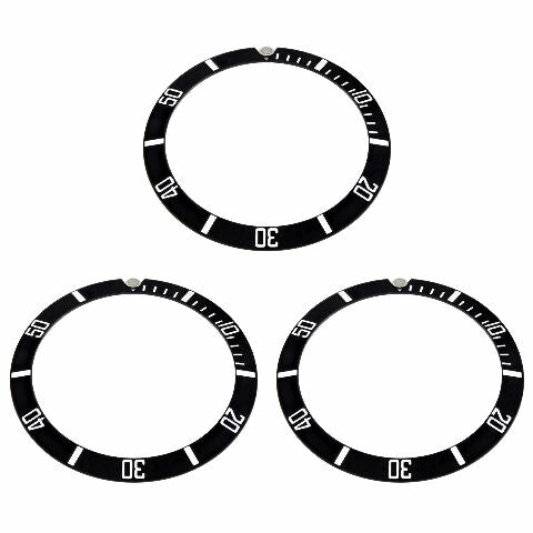 12 BEZEL INSERT FOR ROLEX SUBMARINER 16800 16608 16610 16613 16618 16803 BLACK