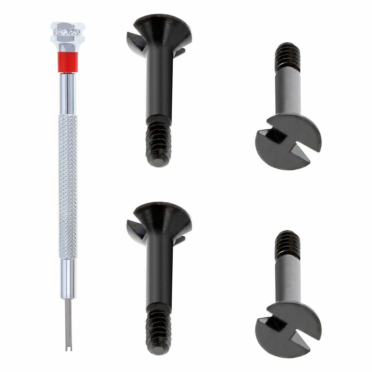 4 6.5MM SCREW H FOR 44-45MM HUBLOT BIG BANG STRAP BAND + SCREWDRIVER BLACK TOOL