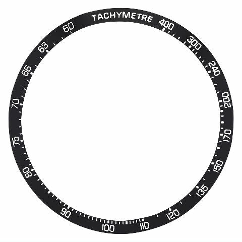 BEZEL INSERT FOR TAG HEUER 72 AUTAVIA VICEROY 1163 CHRONOGRAPH CAL.12 WATCH