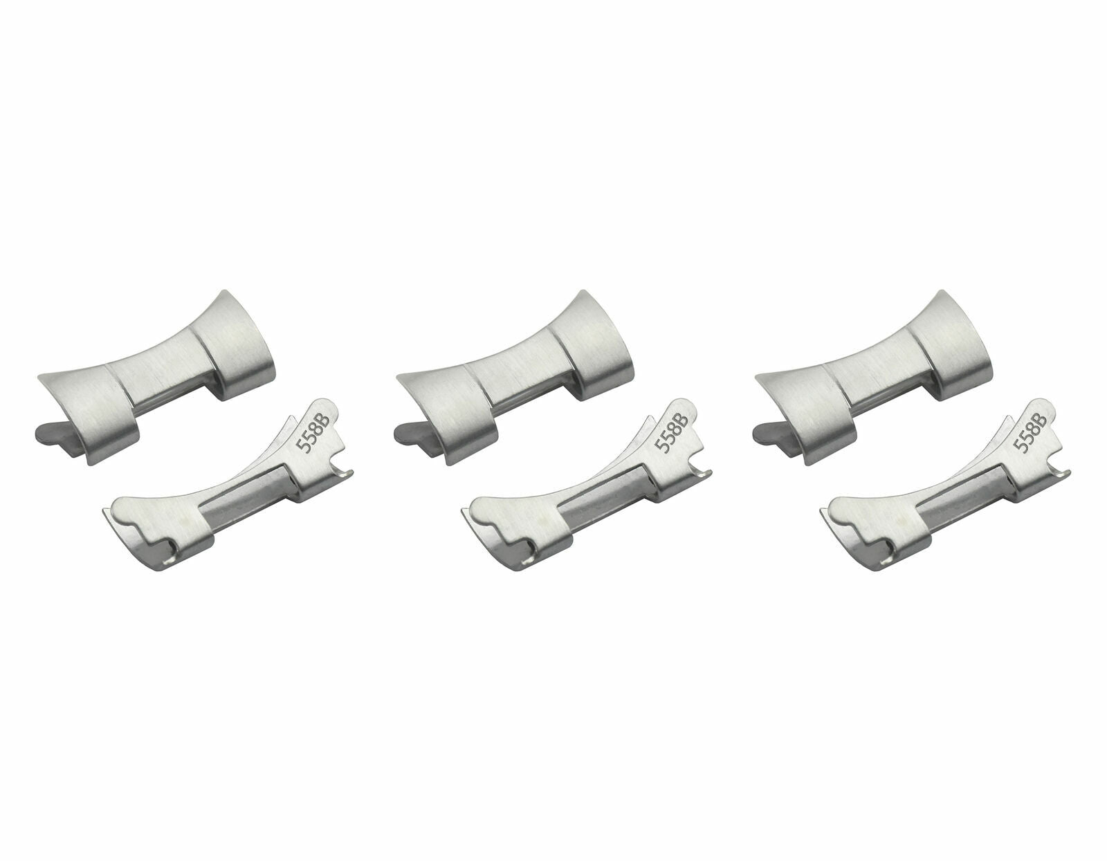 3 SET 558B END LINK PIECE FOR ROLEX OYSTER BAND 16018 16030 16000 20MM 78360