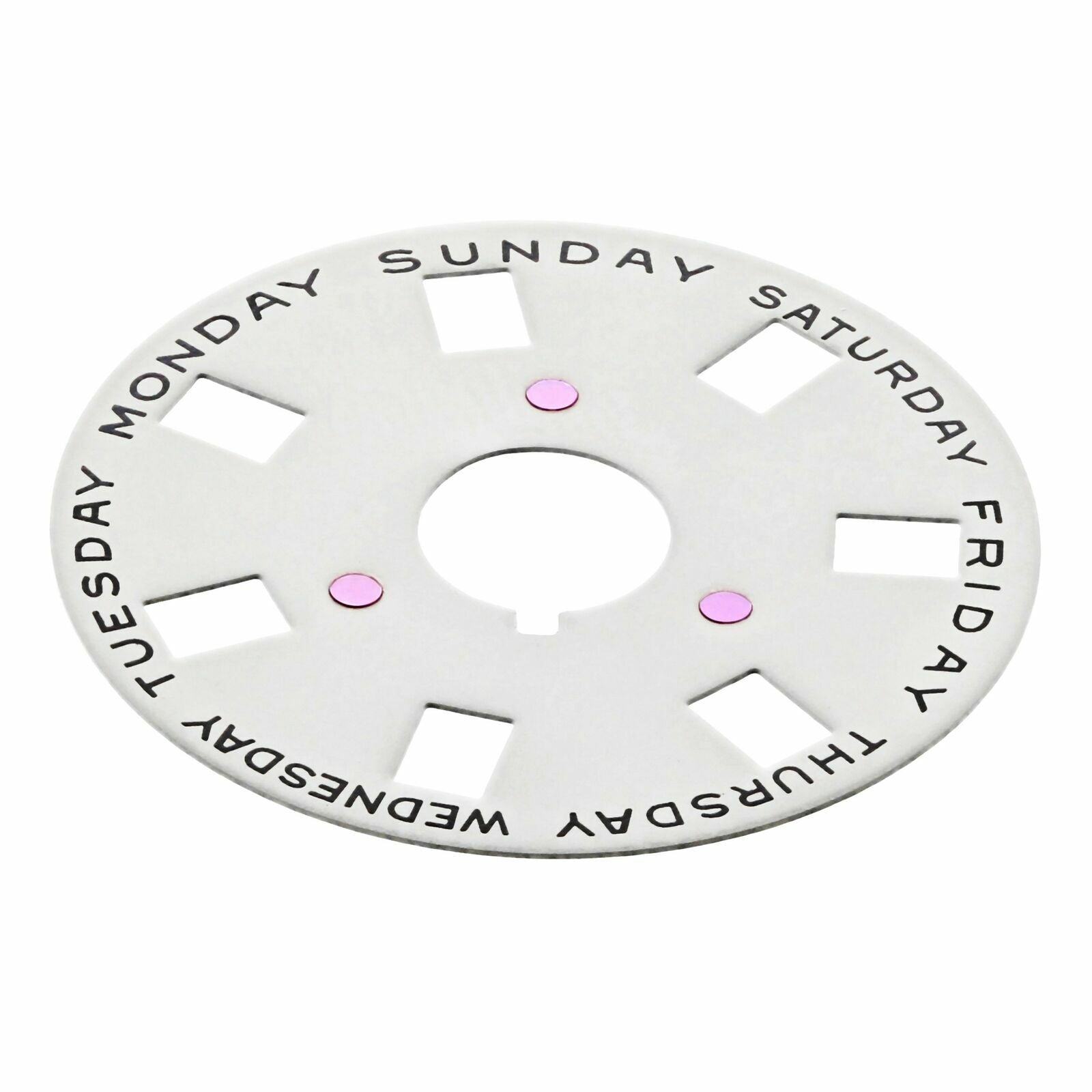 CALENDAR DAY DISC FOR 36MM ROLEX PRESIDENT 1802 1803 1804 1805 1811 1815 WHITE