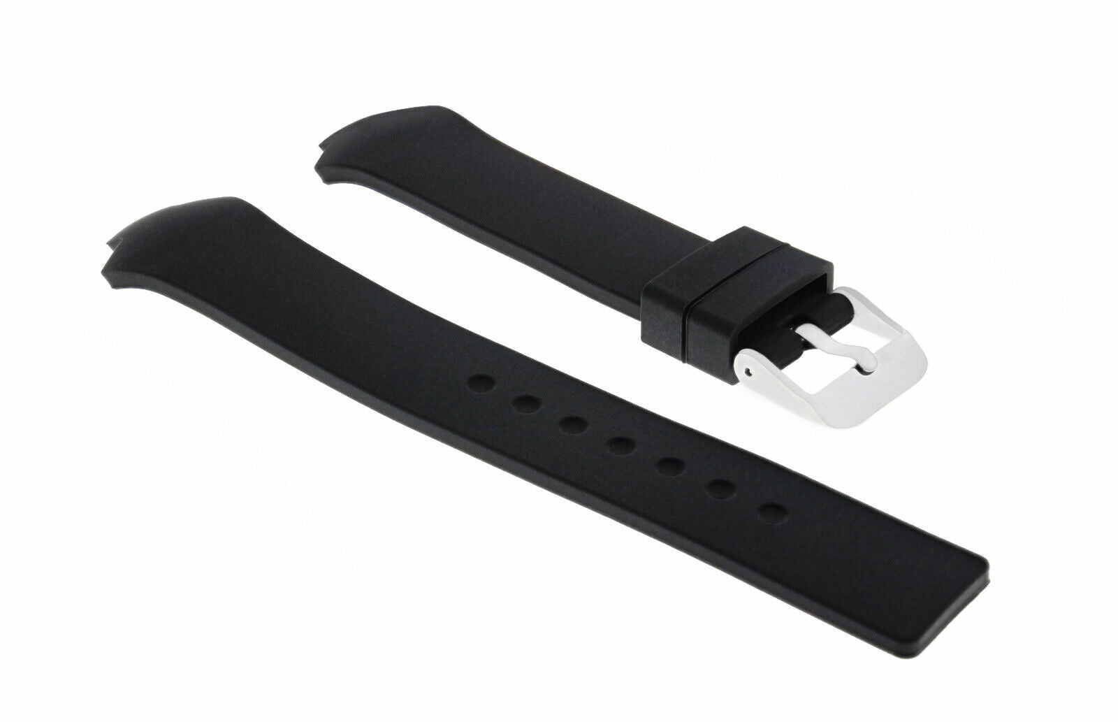 SILICONE RUBBER WATCH STRAP BAND FOR MENS TAG HEUER KIRIUM FT6000 TI51 BLACK