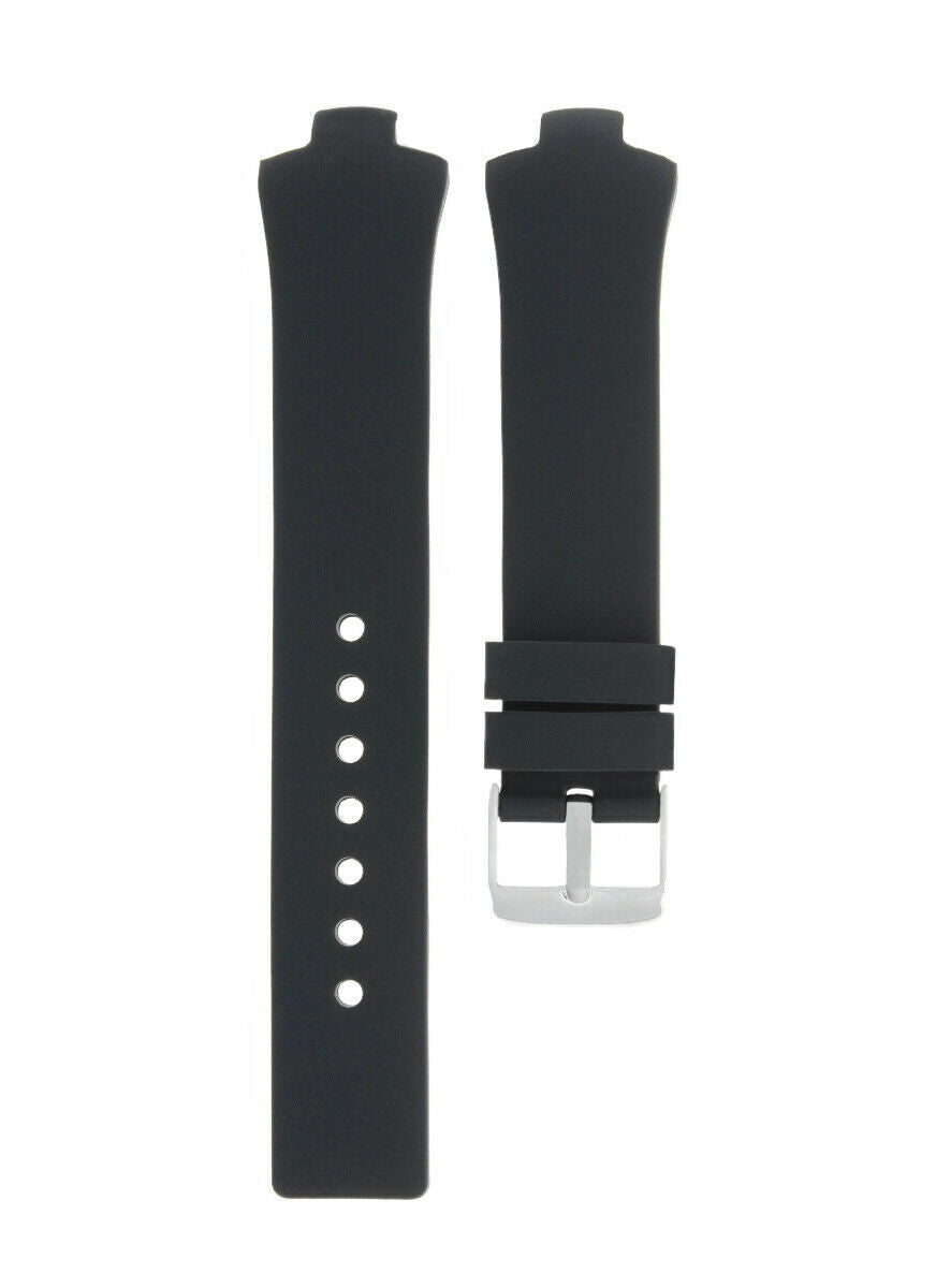 SILICONE RUBBER WATCH STRAP BAND FOR MENS TAG HEUER KIRIUM FT6000 TI51 BLACK