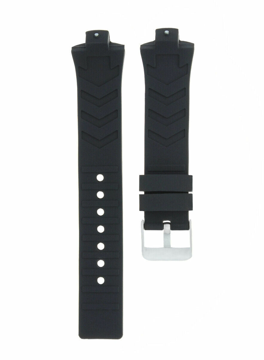 SILICONE RUBBER WATCH STRAP BAND FOR MENS TAG HEUER KIRIUM FT6000 TI51 BLACK