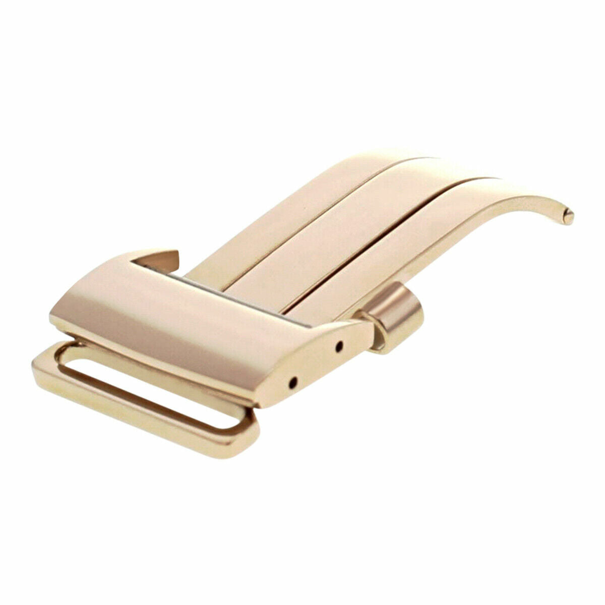 18MM DEPLOYMENT BAND BUCKLE CLASP FOR BREITLING PILOT LEATHER BAND STRAP ROSE