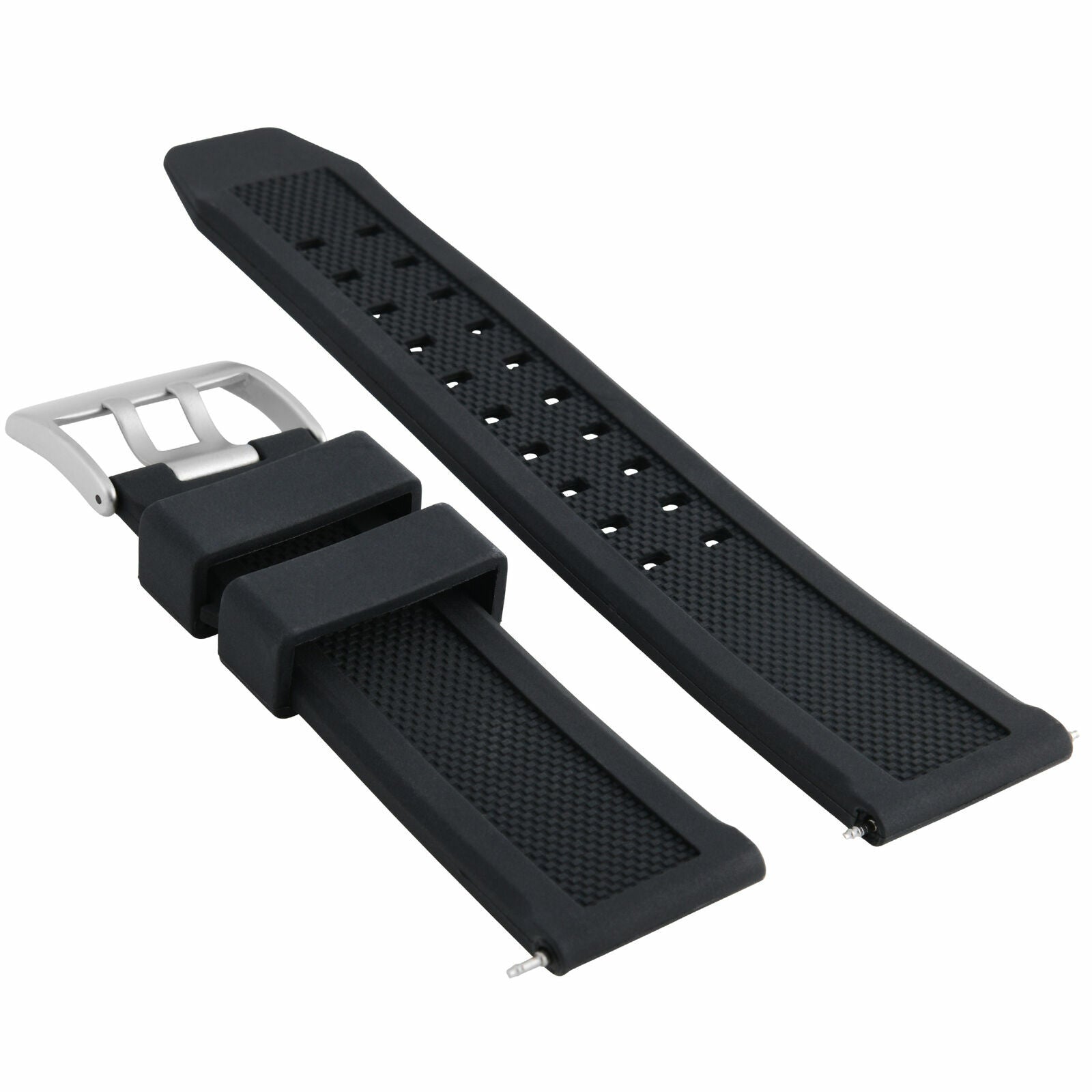 23MM RUBBER WATCH BAND STRAP FOR 46MM LUMINOX F-117 NIGHTHAWK - 6402.BO WATCH