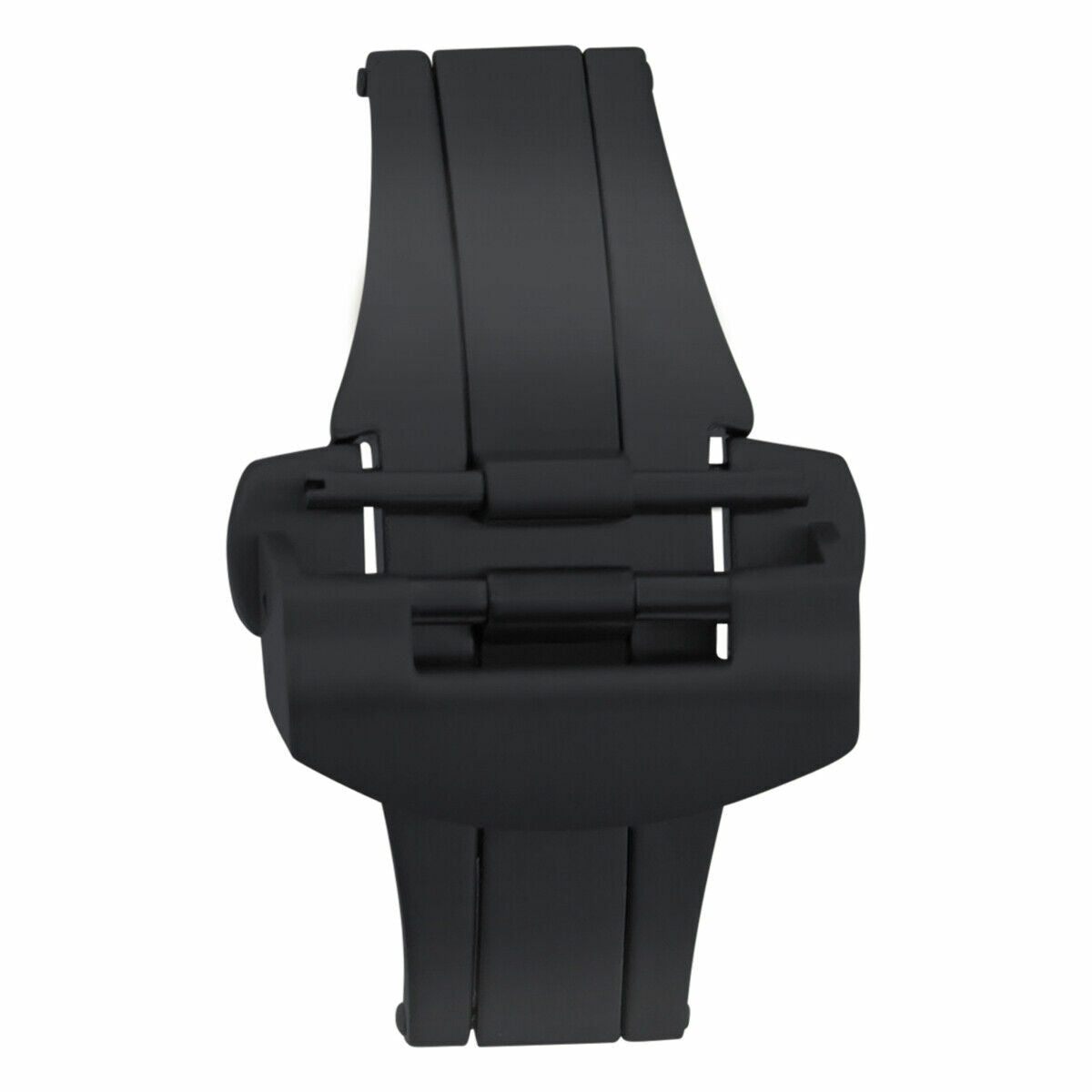 22MM DEPLOYMENT BAND CLASP 24MM LEATHER STRAP BUCKLE FIT PAM PANERAI 44MM BLACK