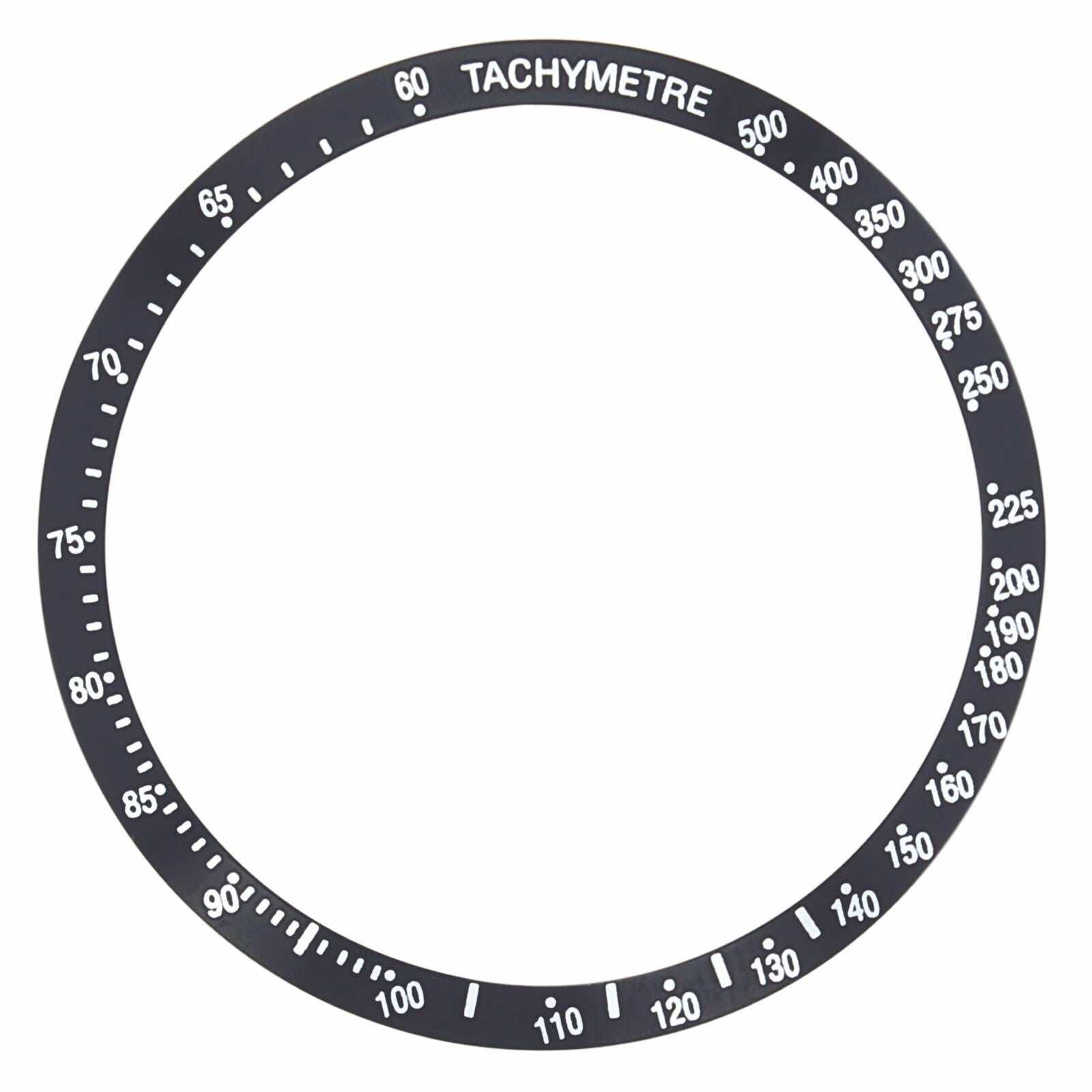 BEZEL INSERT FOR OMEGA MARK 40 COSMOS SPEEDMASTER 175.0084 WATCH BLACK