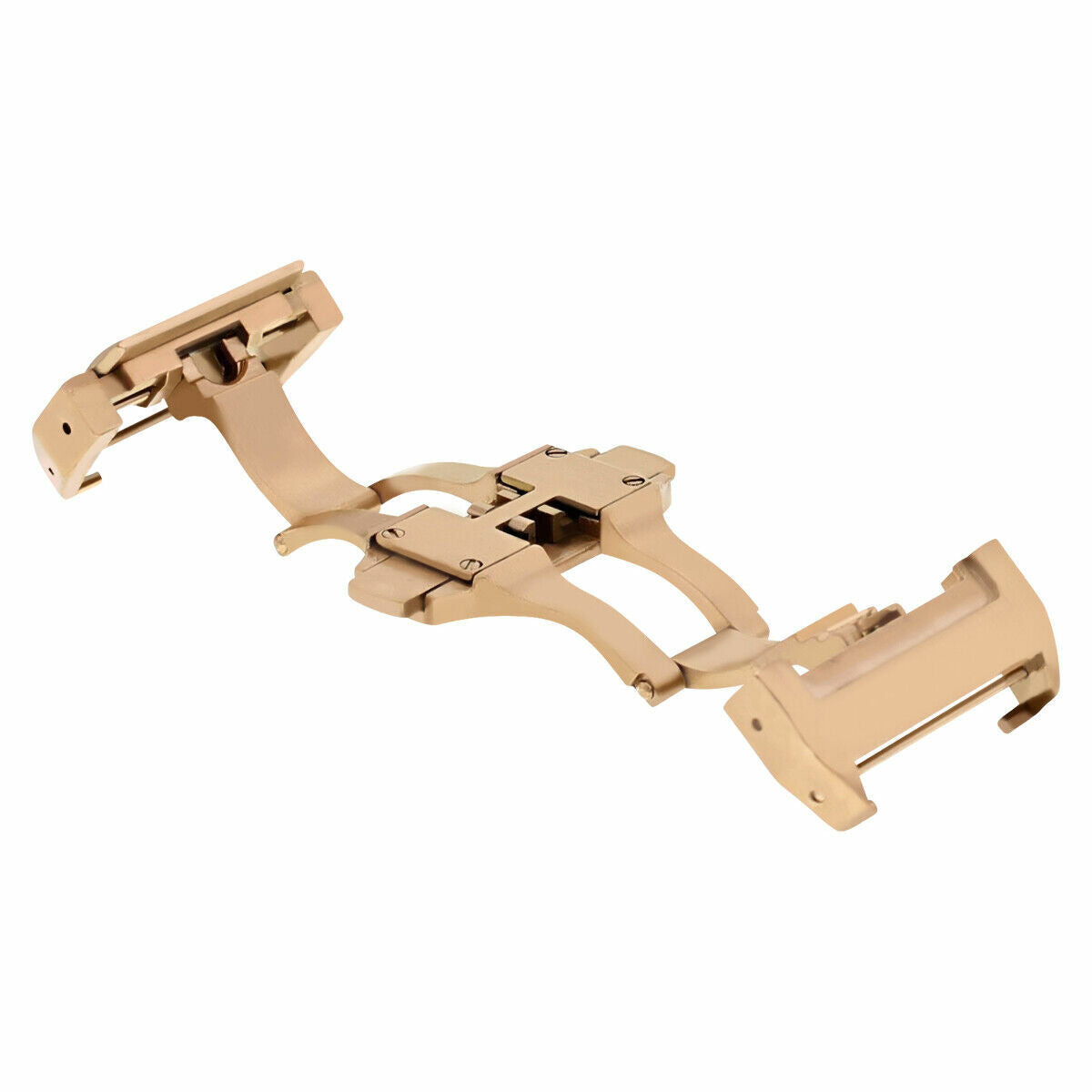 21MM DEPLOYMENT BUCKLE CLASP FOR 38MM CARTIER SANTOS 100XL WATCH BAND STRAP ROSE