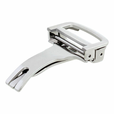 16MM DEPLOYMENT STRAP LEATHER BAND BUCKLE CLASP FIT CARTIER CALIBRE BUCKLE STEEL