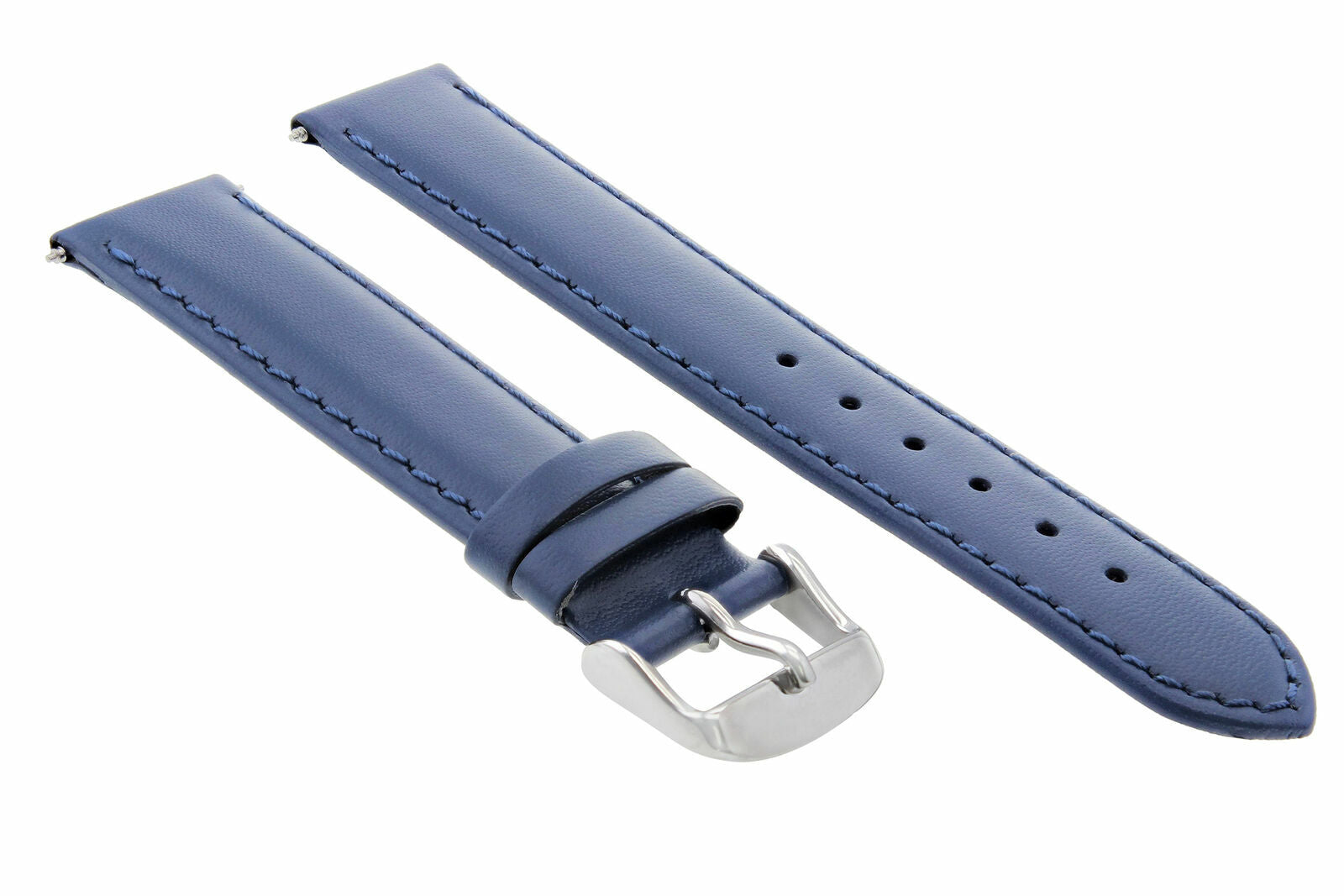 20MM LEATHER SMOOTH WATCH BAND STRAP FOR TAG HEUER CARRERA AQUARACER F1 BLUE