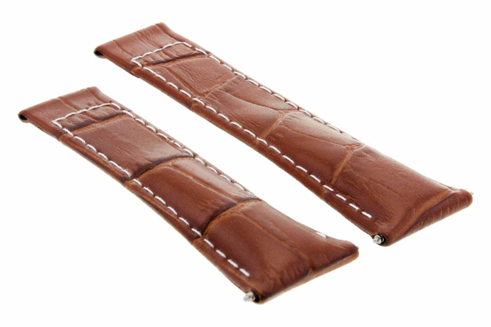 LEATHER BAND STRAP FOR ROLEX DAYTONA 116518 116519 116520 COGNAC TAN WS#4D SHORT