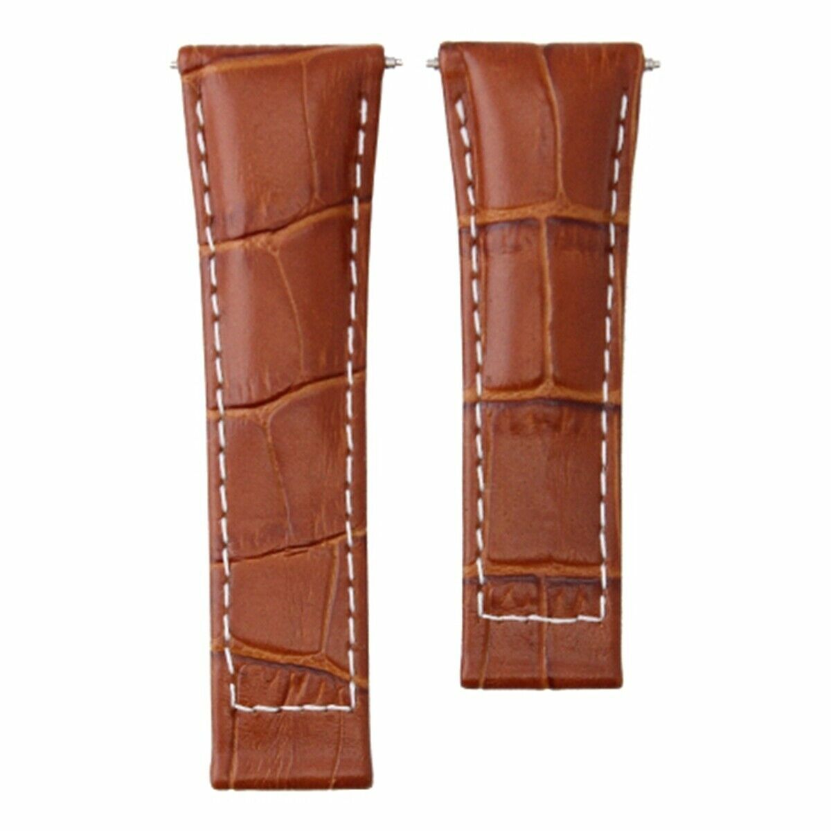 LEATHER BAND STRAP FOR ROLEX DAYTONA 116518 116519 116520 COGNAC TAN WS#4D SHORT
