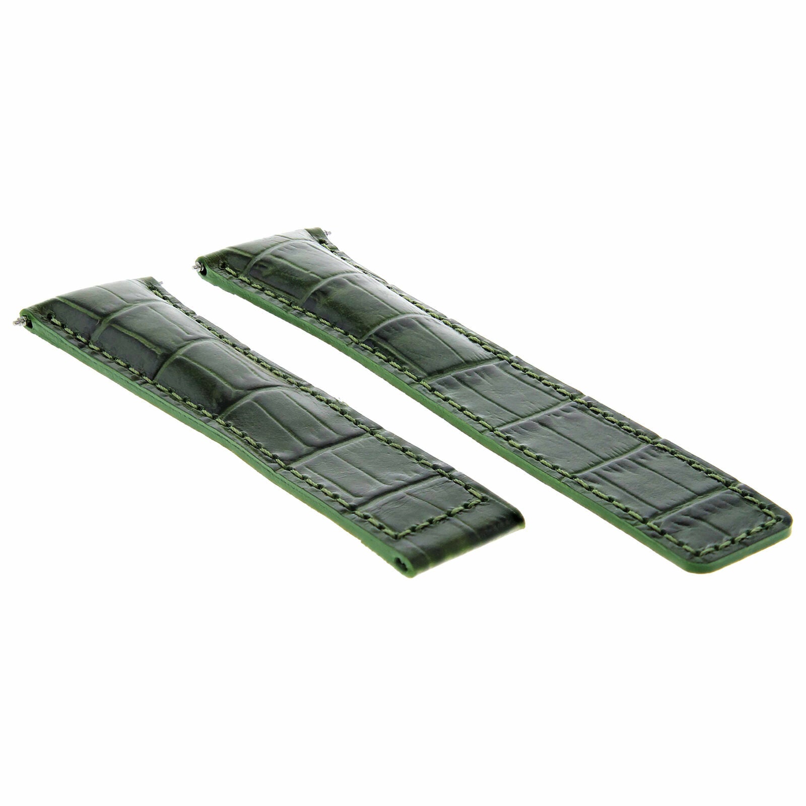 22MM LEATHER BAND STRAP FOR TAG HEUER CARRERA MONACO CALIBRE 12,16,36,1887 GREEN