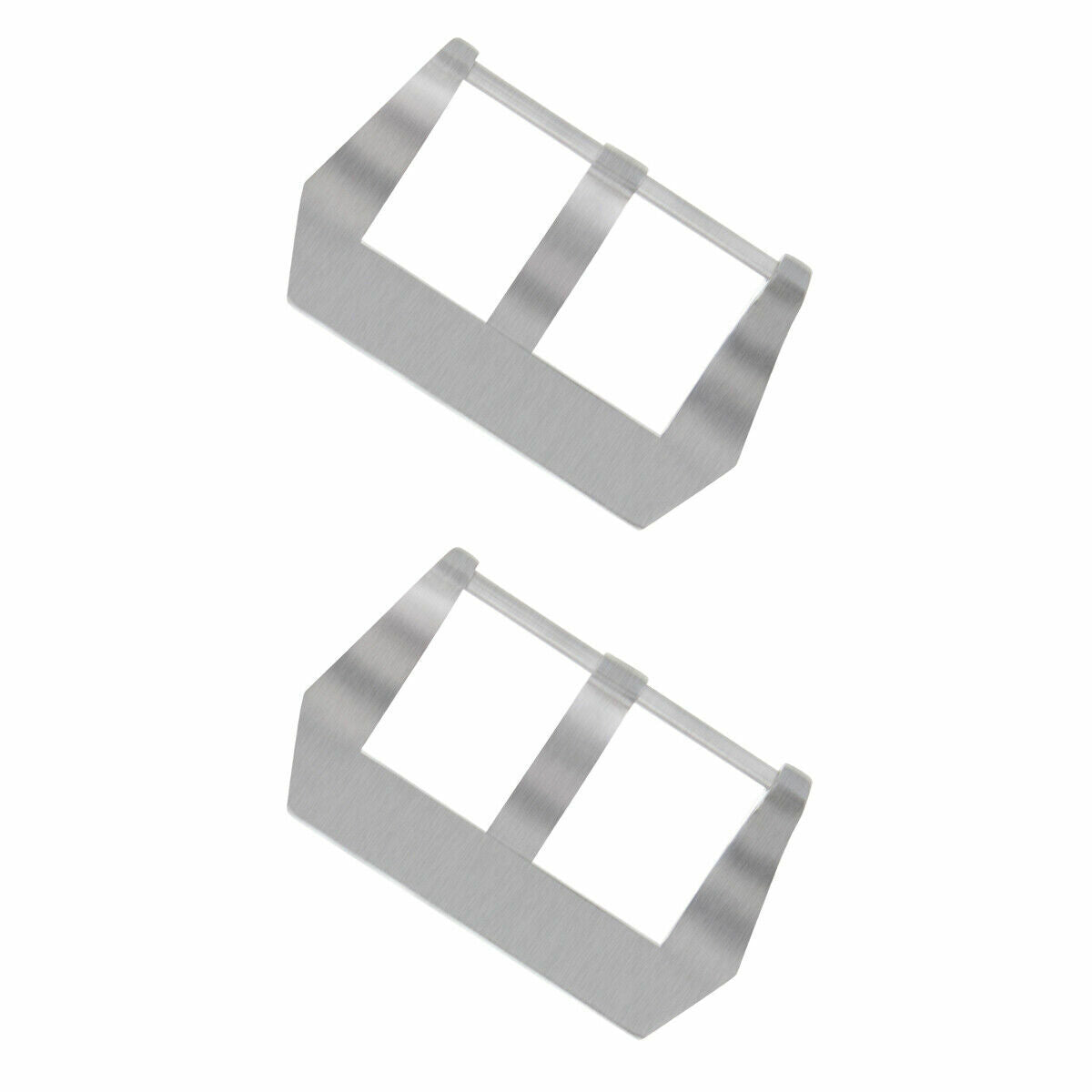 2 -18MM WATCH STRAP BAND PRE-V SCREW BUCKLE FOR LEATHER WATCH BAND STRAP BRUSH