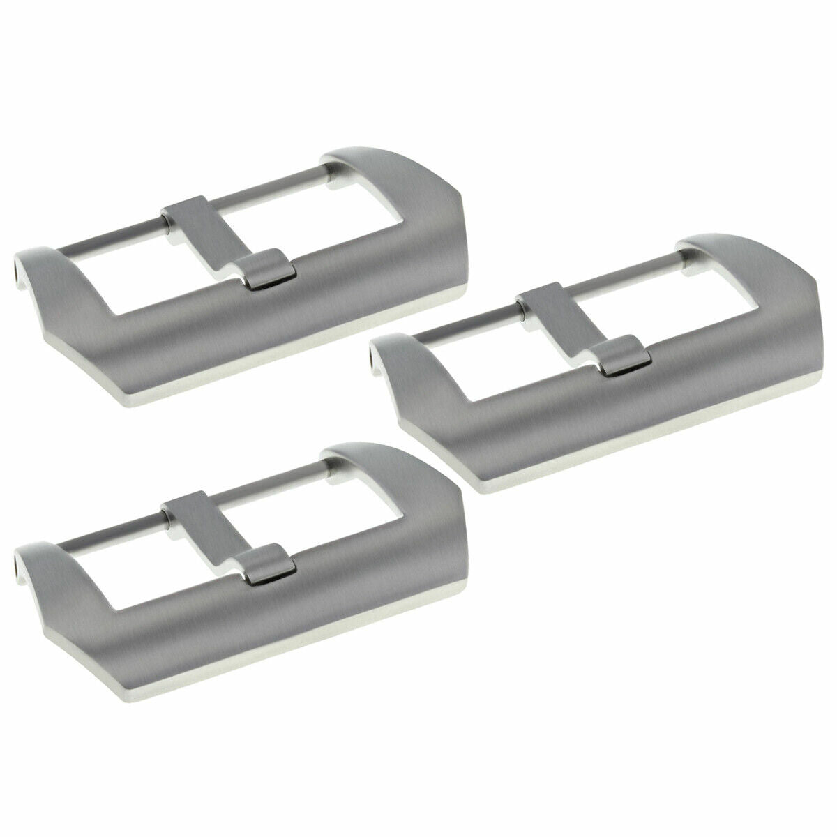 3 -18MM WATCH STRAP BAND PRE-V SCREW BUCKLE FOR LEATHER WATCH BAND STRAP BRUSH