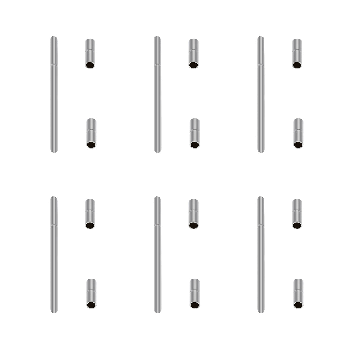 6 PIN + 6 TUBE FOR WATCH STRAP BAND FIT TAG HEUER KIRIUM FT6000 TI51 GENT MODEL