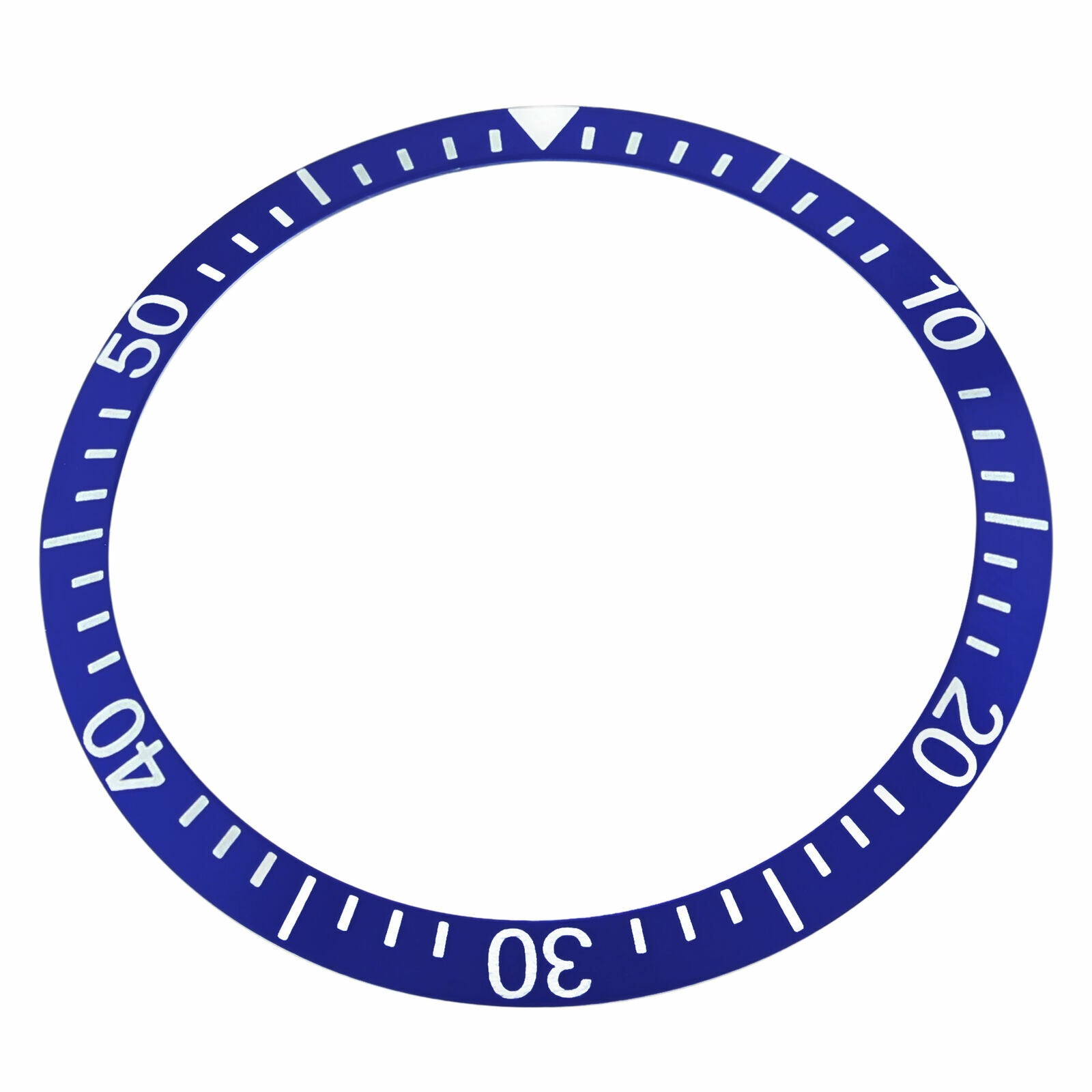 BEZEL INSERT FOR OMEGA SEAMASTER 300 WATCH MODEL 1963 BLUE 38MM X 32MM