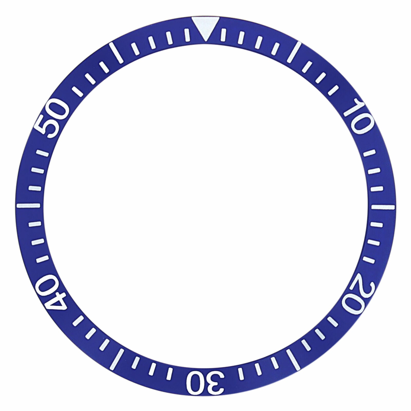 BEZEL INSERT FOR OMEGA SEAMASTER 300 WATCH MODEL 1963 BLUE 38MM X 32MM