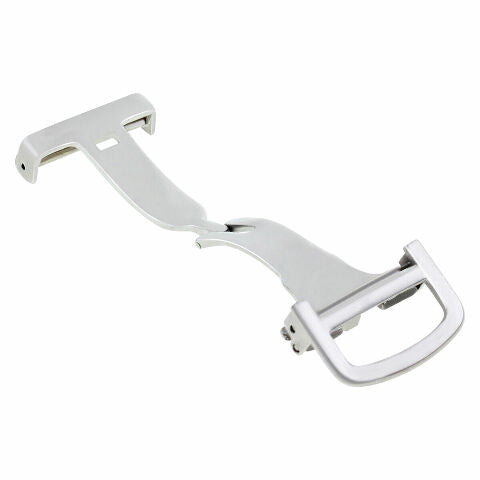 DEPLOYMENT WATCH BAND BUCKLE CLASP 16/18MM FIT CARTIER WATCH LEATHER STRAP SHINY