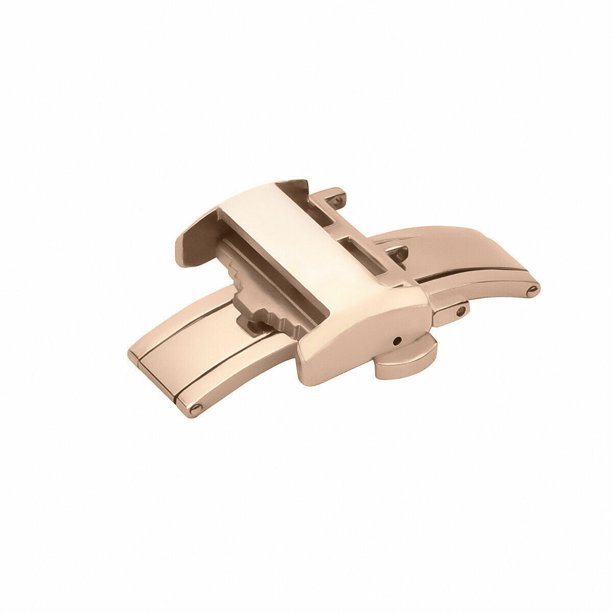18MM DEPLOYMENT BUCKLE CLASP FOR LONGINES CLASSIC WATCH LEATHER STRAP ROSE COLOR